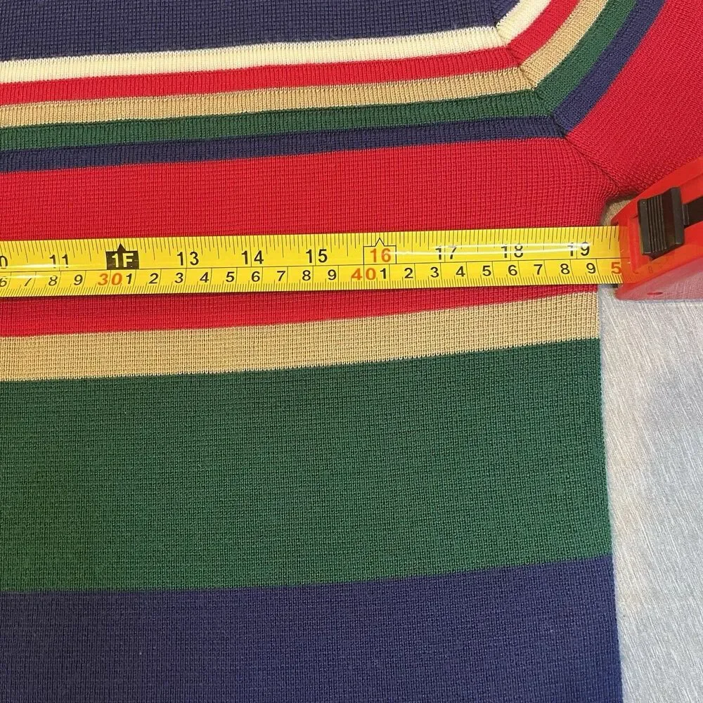 VINTAGE OHRBACH'S Men's Large Striped Sweater - Picture 8 of 10